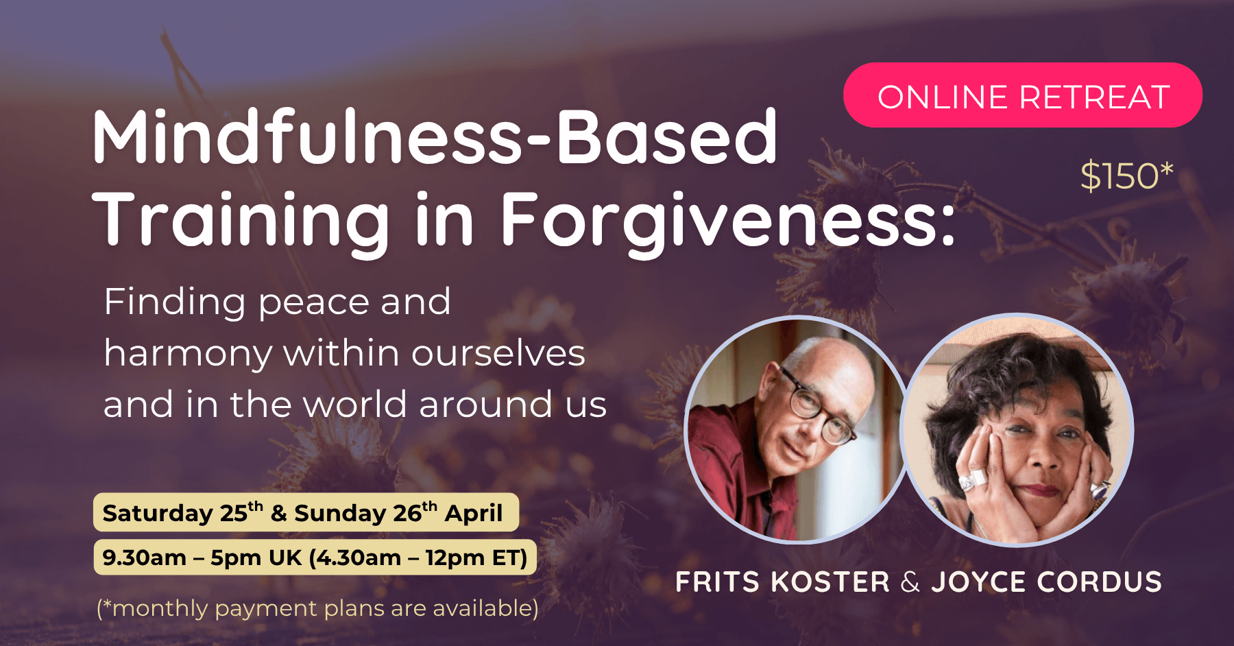 Mindfulness-Based Training in Forgiveness